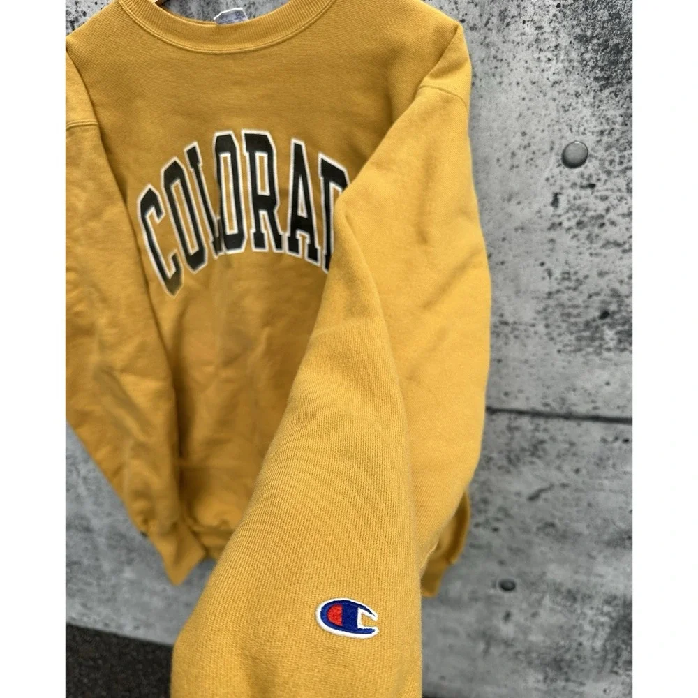 Rare Yellow 90s Colorado Reverse Weave Size‎ 2xl